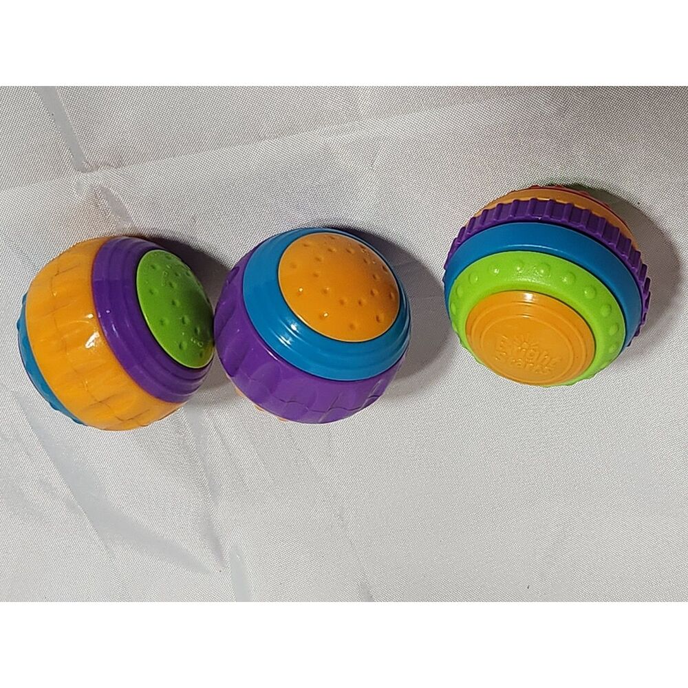 Bright Starts Sensory Balls Lot of 3 Baby Toddler Toys